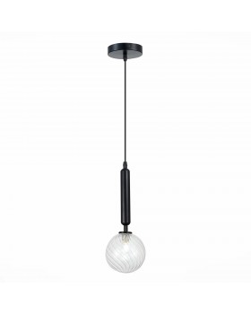 SLE220343-01 Подвес Черный/Прозрачный G9 1*5W Salerno