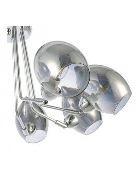 SLE102402-08 Люстра потолочная Хром/Дымчатый E14 8*40W RINNO-foto3