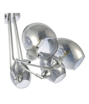 SLE102402-08 Люстра потолочная Хром/Дымчатый E14 8*40W RINNO-foto3