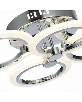 SLE500512-04 Светильник потолочный Хром/Белый LED 1*72W 3000-6000K CERINA-foto6