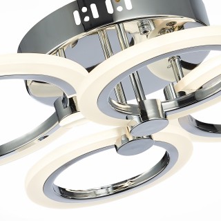 SLE500512-04 Светильник потолочный Хром/Белый LED 1*72W 3000-6000K CERINA-foto6