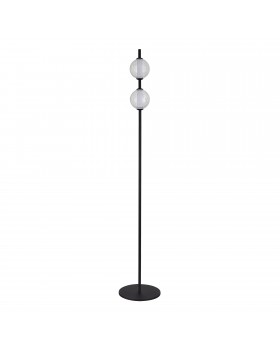 SL6120.405.01 Светильник напольный ST-Luce Черный/Прозрачное кракелированное стекло LED 2*8,5W 3000K PEEK-foto2
