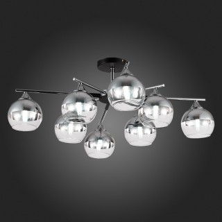 SLE106502-08 Светильник потолочный Черный, Хром/Хром, Прозрачный E27 8*60W GOCIA-foto7