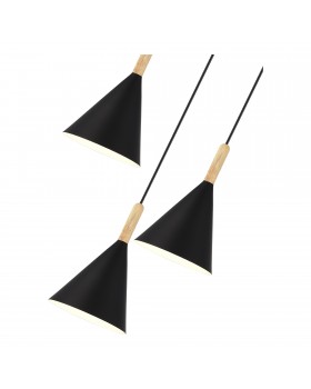 SLE1255-423-03 Светильник подвесной Черный/Черный E27 3*40W ARKET-foto3