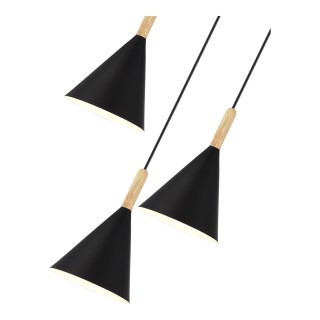 SLE1255-423-03 Светильник подвесной Черный/Черный E27 3*40W ARKET-foto3