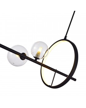 SL1165.423.15 Светильник подвесной ST-Luce Черный/Прозрачный G4 10+1*5W 4000K NECTON-foto3