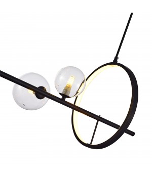 SL1165.423.15 Светильник подвесной ST-Luce Черный/Прозрачный G4 10+1*5W 4000K NECTON-foto3