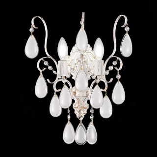 SLE160301-02 Светильник настенный Золотистый/Белый матовый E14 2*60W MAGONZA-foto3