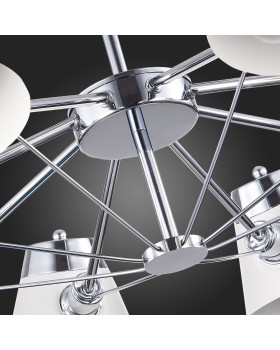 SLE155802-08 Люстра потолочная Хром/Белый E14 8*40W VARIO-foto15