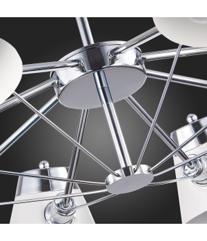 SLE155802-08 Люстра потолочная Хром/Белый E14 8*40W VARIO-foto15