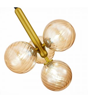 SLE220323-04 Люстра подвесная Золото/Янтарный G9 4*5W - Salerno-foto3