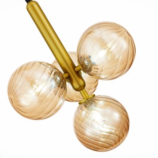 SLE220323-04 Люстра подвесная Золото/Янтарный G9 4*5W - Salerno-foto3