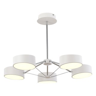 SLE6005-502-05 Светильник потолочный Белый/Белый LED 5*10W VALLE-foto2