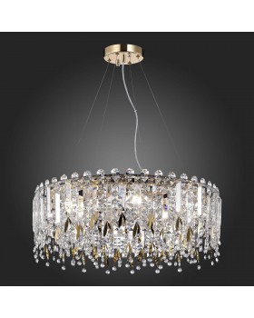 SL1655.203.08 Люстра подвесная ST-Luce Золотистый/Прозрачный E14 8*40W DESIO-foto6