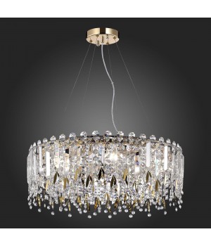 SL1655.203.08 Люстра подвесная ST-Luce Золотистый/Прозрачный E14 8*40W DESIO-foto6