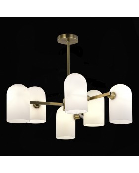 SLE1047-302-06 Люстра потолочная Бронза/Молочно-белый E14 6*40W NOBILIA-foto4