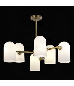 SLE1047-302-06 Люстра потолочная Бронза/Молочно-белый E14 6*40W NOBILIA-foto4