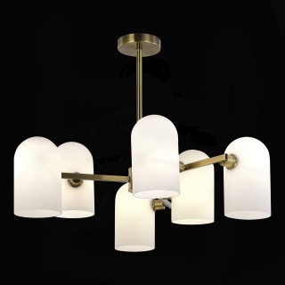 SLE1047-302-06 Люстра потолочная Бронза/Молочно-белый E14 6*40W NOBILIA-foto4