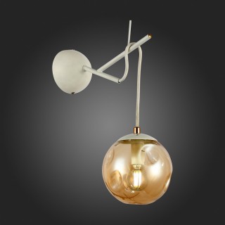 SLE110201-01 Светильник настенный Белый/Янтарный E14 1*40W CALLETTA-foto5