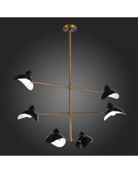 SL1801.303.06 Люстра подвесная ST-Luce Античная бронза/Черный E14 6*60W MINNE-foto5