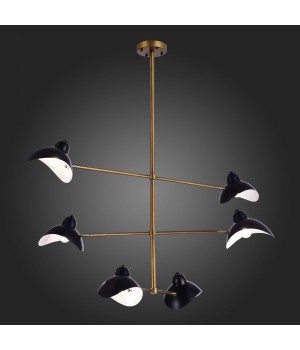 SL1801.303.06 Люстра подвесная ST-Luce Античная бронза/Черный E14 6*60W MINNE-foto5