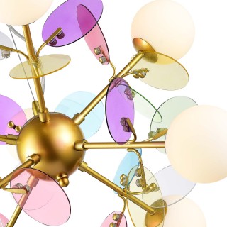 SLE2502-203-08 Люстра подвесная Золотистый/Разноцветный G9 8*5W VOLA-foto3