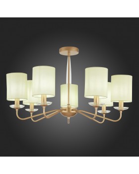 SLE108002-07 Люстра потолочная Золотистый/Бежевый E14 7*40W RITA-foto5