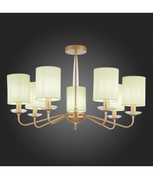 SLE108002-07 Люстра потолочная Золотистый/Бежевый E14 7*40W RITA-foto5