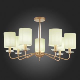 SLE108002-07 Люстра потолочная Золотистый/Бежевый E14 7*40W RITA-foto5