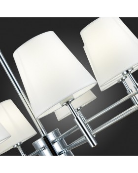 SLE105453-08 Светильник подвесной Хром/Белый E14 8*40W LAGORO-foto3