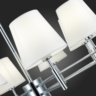 SLE105453-08 Светильник подвесной Хром/Белый E14 8*40W LAGORO-foto3