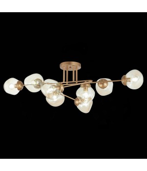 SLE155702-08 Люстра потолочная Золотистый/Янтарный E14 8*40W MORE-foto4