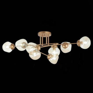 SLE155702-08 Люстра потолочная Золотистый/Янтарный E14 8*40W MORE-foto4