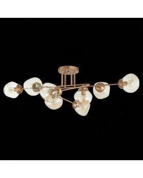 SLE155702-08 Люстра потолочная Золотистый/Янтарный E14 8*40W MORE-foto5