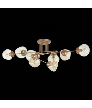 SLE155702-08 Люстра потолочная Золотистый/Янтарный E14 8*40W MORE-foto5