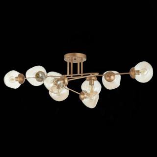 SLE155702-08 Люстра потолочная Золотистый/Янтарный E14 8*40W MORE-foto5