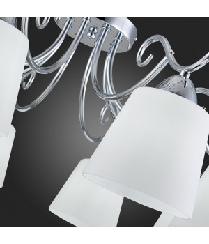 SLE103902-08 Люстра потолочная Хром/Белый E27 8*60W LIADA-foto3