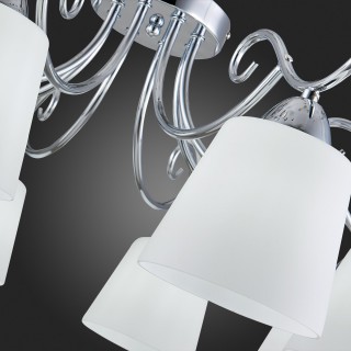 SLE103902-08 Люстра потолочная Хром/Белый E27 8*60W LIADA-foto3