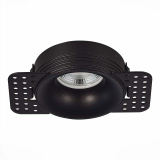 ST218.448.01 Св-к встр. Черный GU10 1*50W  IP20 D85xH30 165-265V Без ламп Встраиваемые светильники-foto2