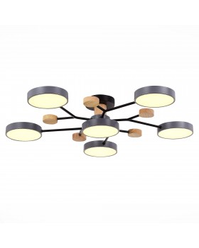 SLE6006-702-06 Светильник потолочный Серый/Серый LED 6*12W 3000K/4500K/6000K FAEMA-foto3