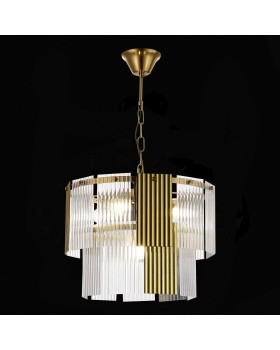 SLE1123-303-05 Светильник подвесной Латунь/Золотистый, Прозрачный E14 5*40W TRESA-foto4