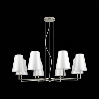 SLE105903-08 Светильник подвесной Никель/Белый E14 8*40W BELLINO-foto5