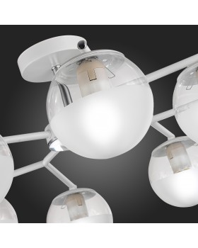 SLE106602-08 Люстра потолочная Белый, Хром/Прозрачный E27 8*60W VERONA-foto9