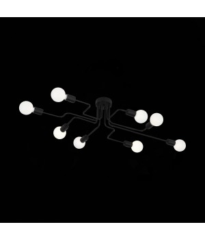 SL419.442.08 Люстра потолочная Черный E27 8*60W ANO-foto18