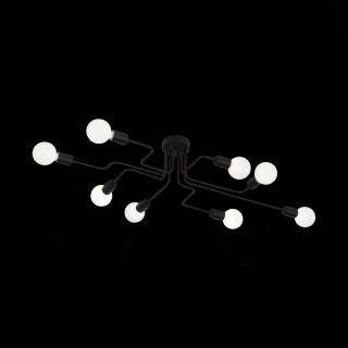 SL419.442.08 Люстра потолочная Черный E27 8*60W ANO-foto18