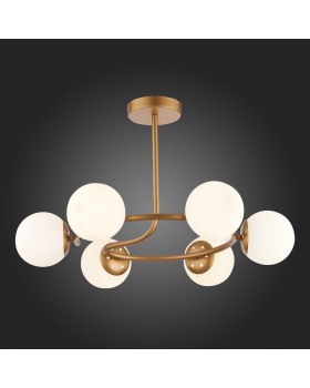 SLE220602-06 Люстра потолочная Золотистый/Белый E14 6*40W CALABRIA-foto5