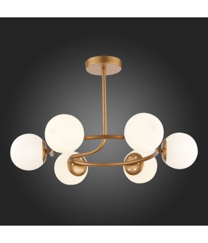 SLE220602-06 Люстра потолочная Золотистый/Белый E14 6*40W CALABRIA-foto5