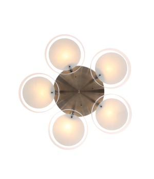 SL483.352.05 Светильник потолочный Бронза/Белый E27 5*60W FORESTA-foto10