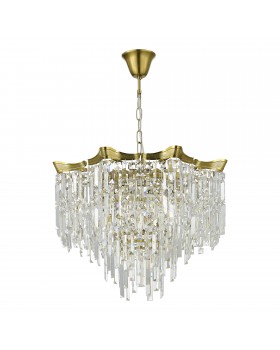 SL1659.303.10 Светильник подвесной ST-Luce Латунь/Прозрачный E14 10*60W OFELIA-foto2