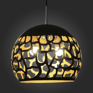 SL278.403.02 Светильник подвесной ST-Luce Черный/Черный, Золото E27 2*60W ANZI-foto5